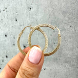 Classic Hoop Earrings 10K Gold