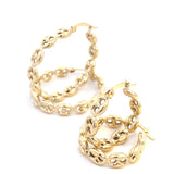 Belle Hoop Earrings 10k Gold