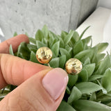 10MM Ball Earrings In 10kt Yellow Gold