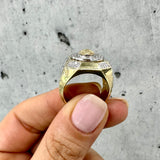 Shiny Medusa Ring 10K Gold