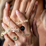 Elegant Name Necklace Solid Gold