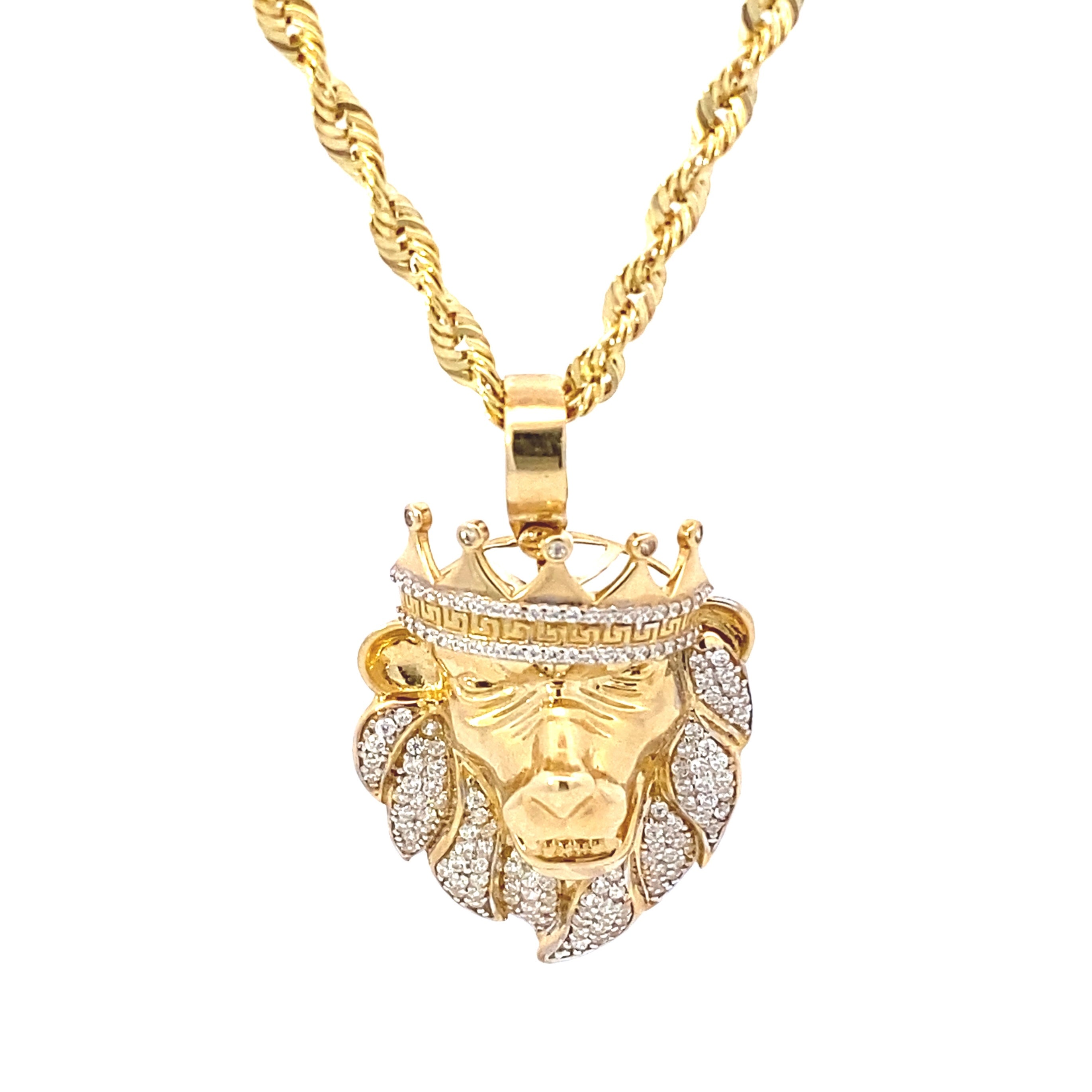 Lion Pendant 10K Gold