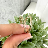 Med Round Hoop Earrings 10K Gold