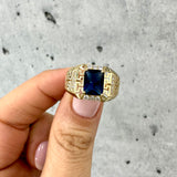Blue Sapphire Ring 10K Gold