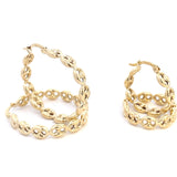 Belle Hoop Earrings 10k Gold
