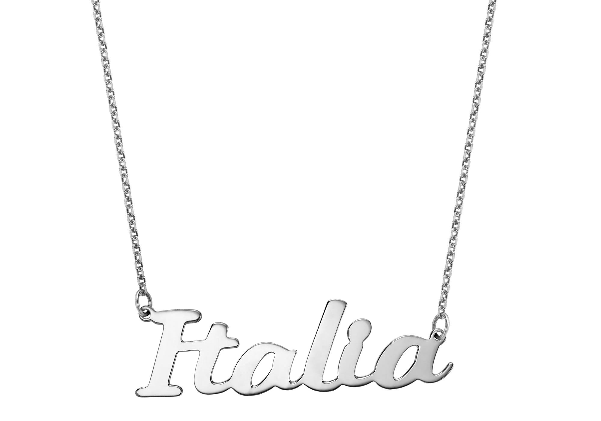 Lovely Name Necklace Solid Gold