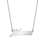 Classy Name Necklace Solid Gold