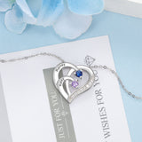 Birthstone Heart Necklace 2 to 4 Stones