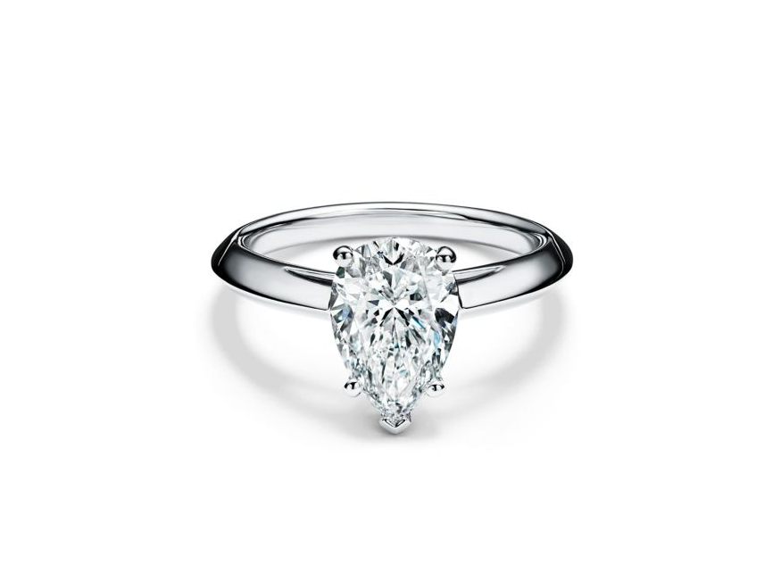 Solitaire 2 Carat Pear Shape Diamond Engagement Ring