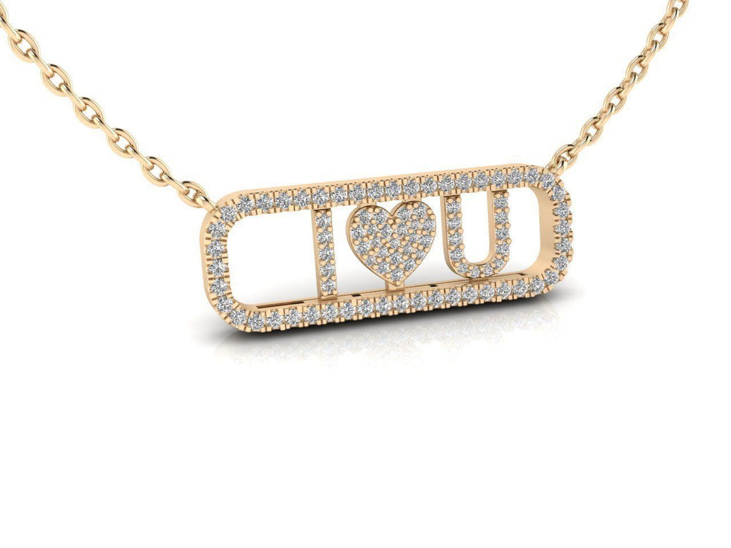 Collier Je t'aime Or 14K