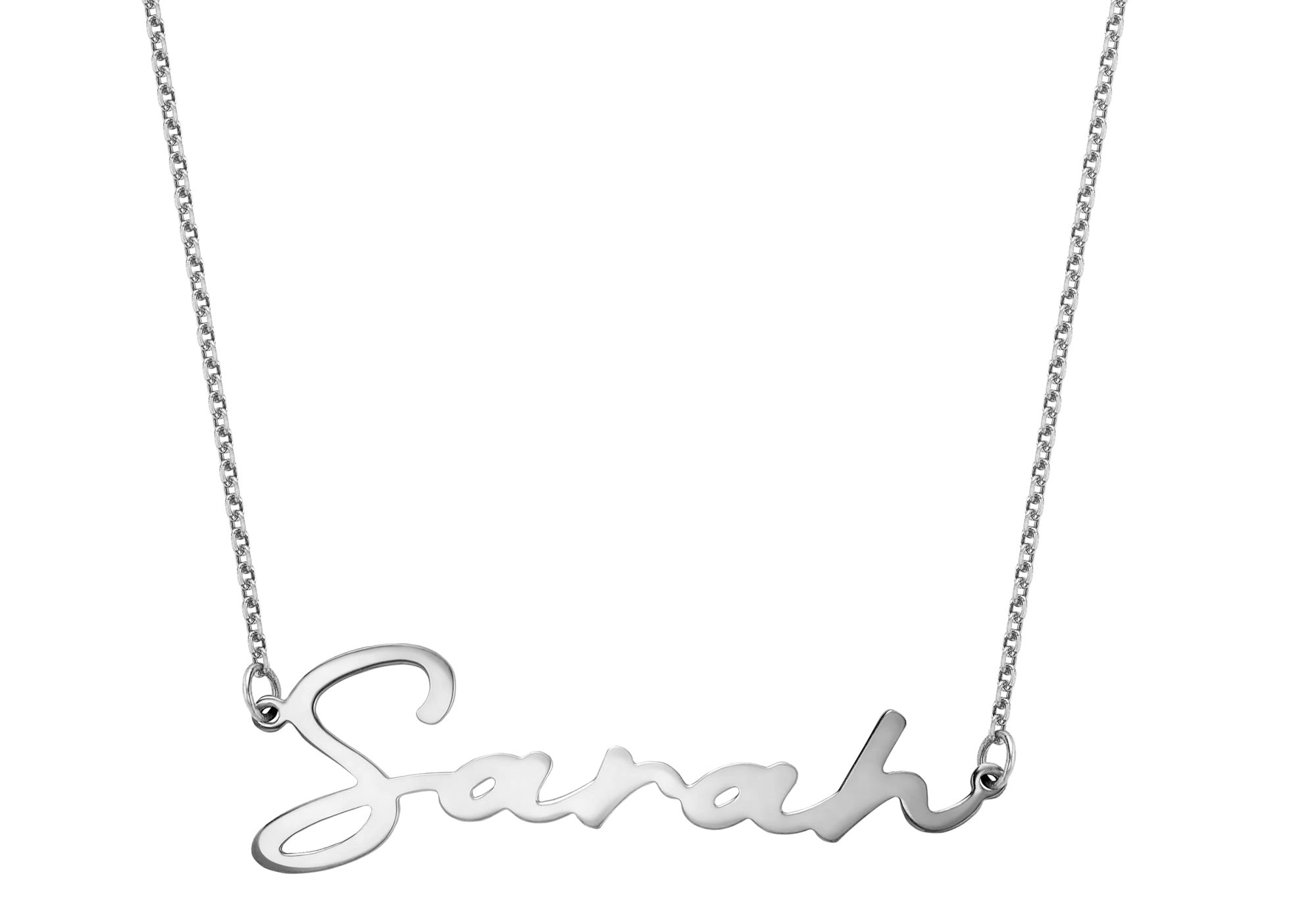 Signature Name Necklace Solid Gold