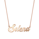 Elegant Name Necklace Solid Gold