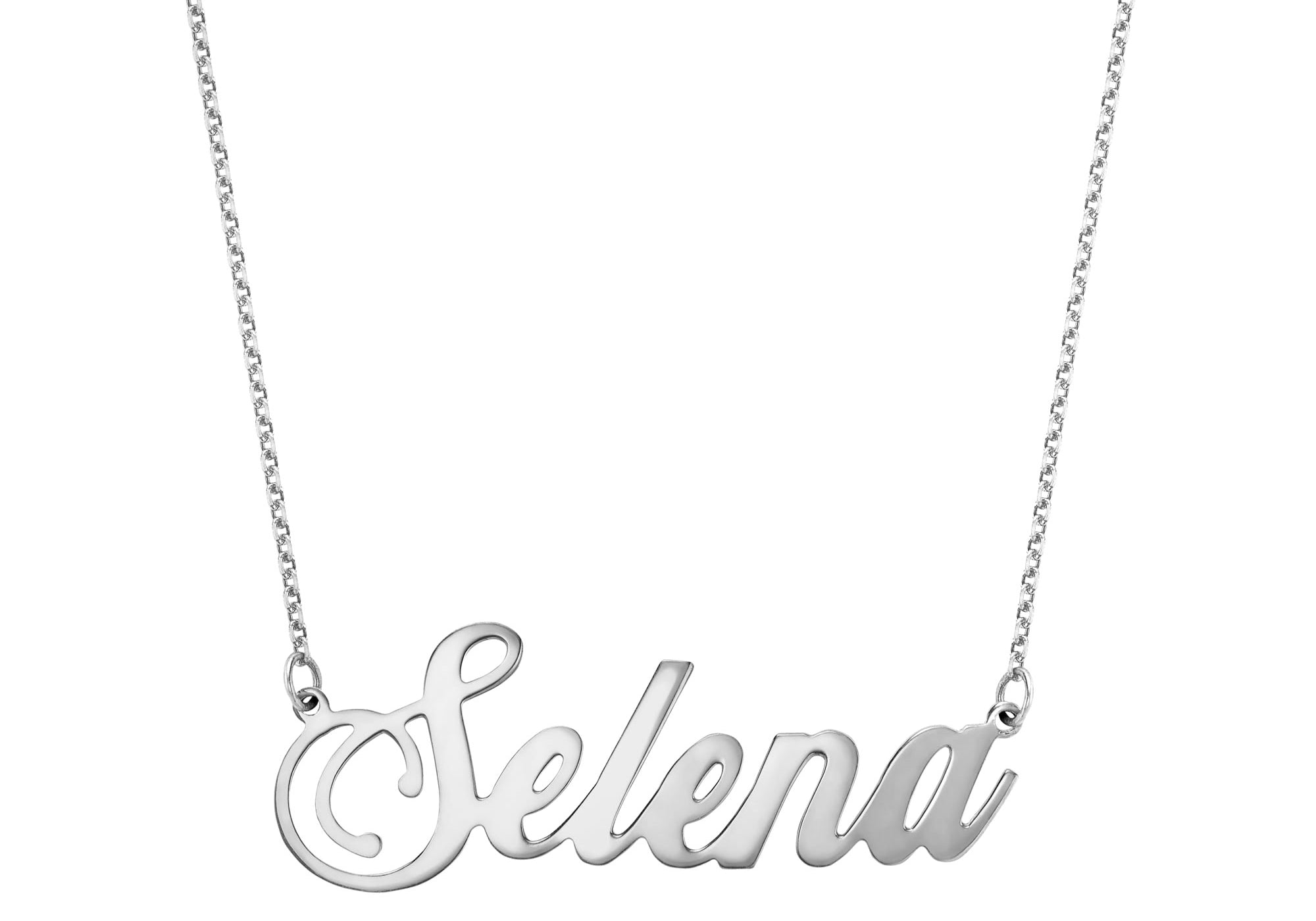 Elegant Name Necklace Solid Gold