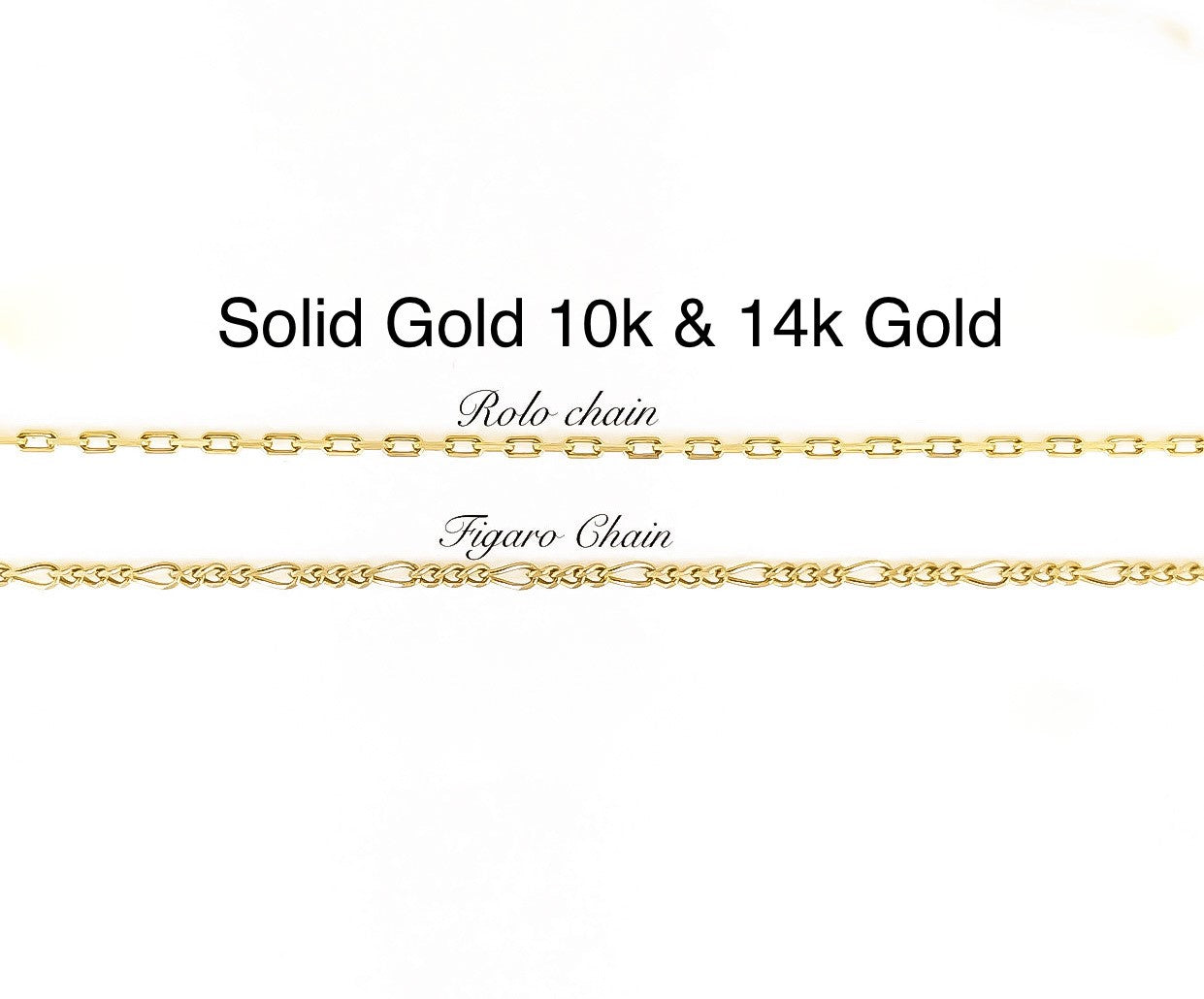 Stylish Diamond Name Necklace Solid Gold