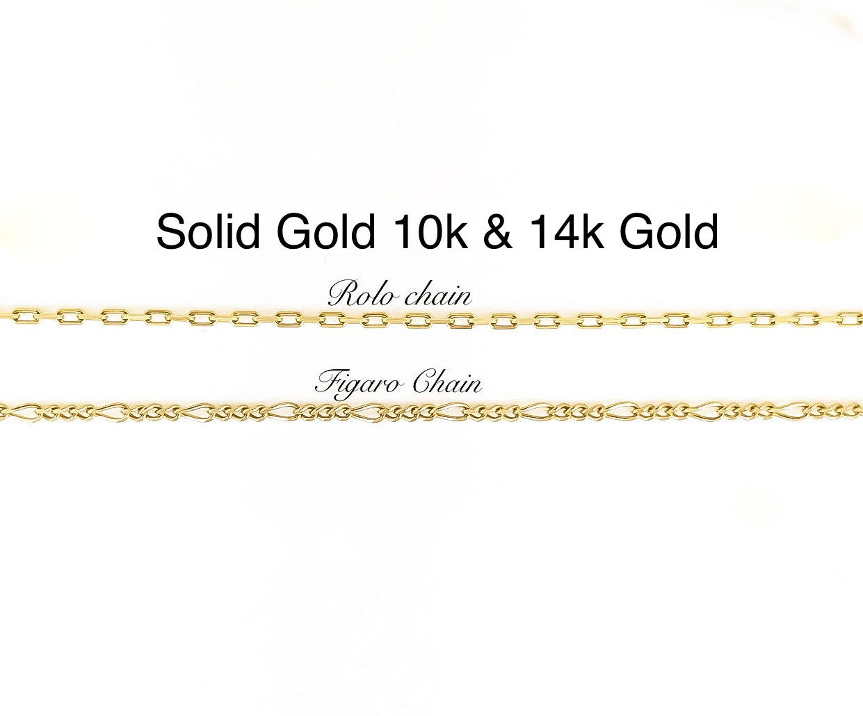 Elegant Name Necklace Solid Gold