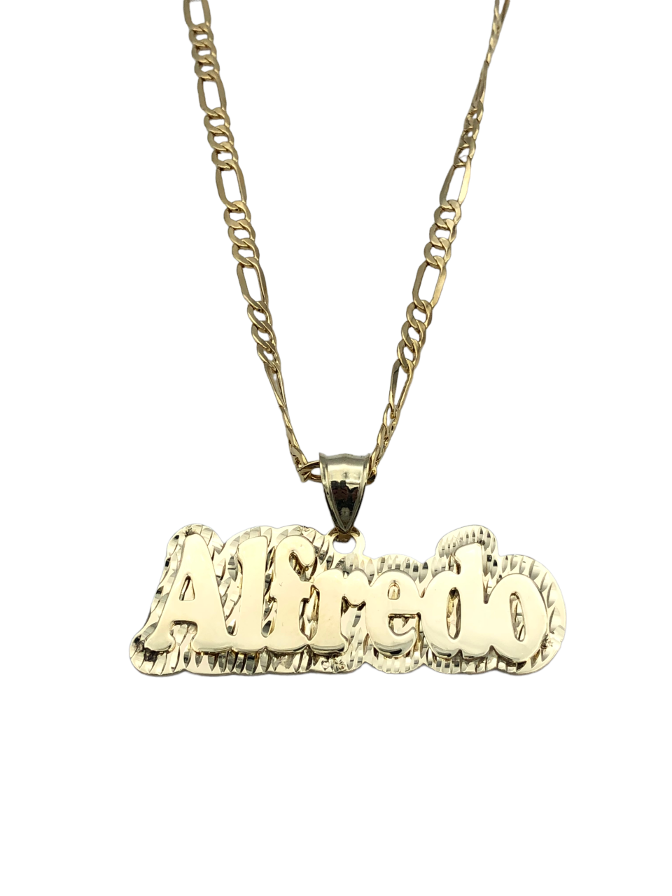 Double Plate Name Pendant