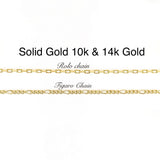 Heart Name Necklace Solid Gold