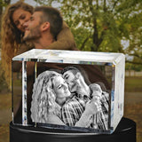 Crystal Rectangle Wide 9x6cm 1 to 3 People